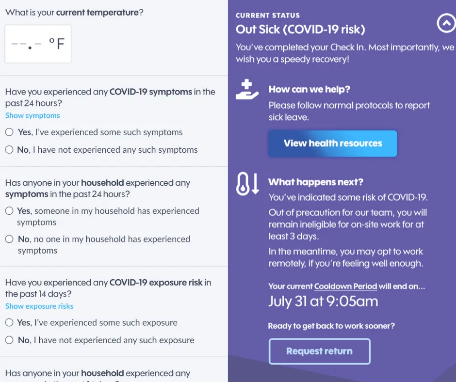 Hayday's wellness screening platform