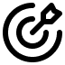 Image of a dard in black.