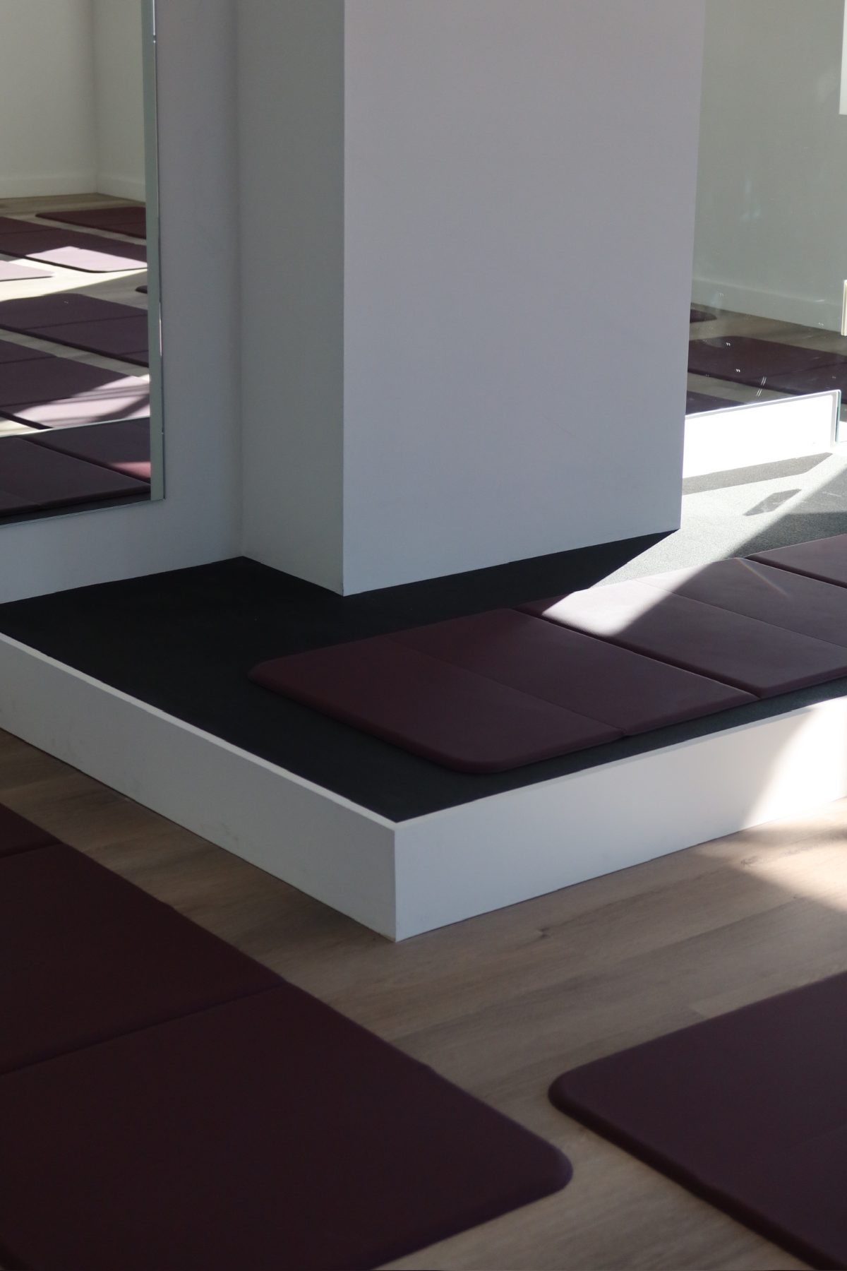 Instructor platform in the Mat room