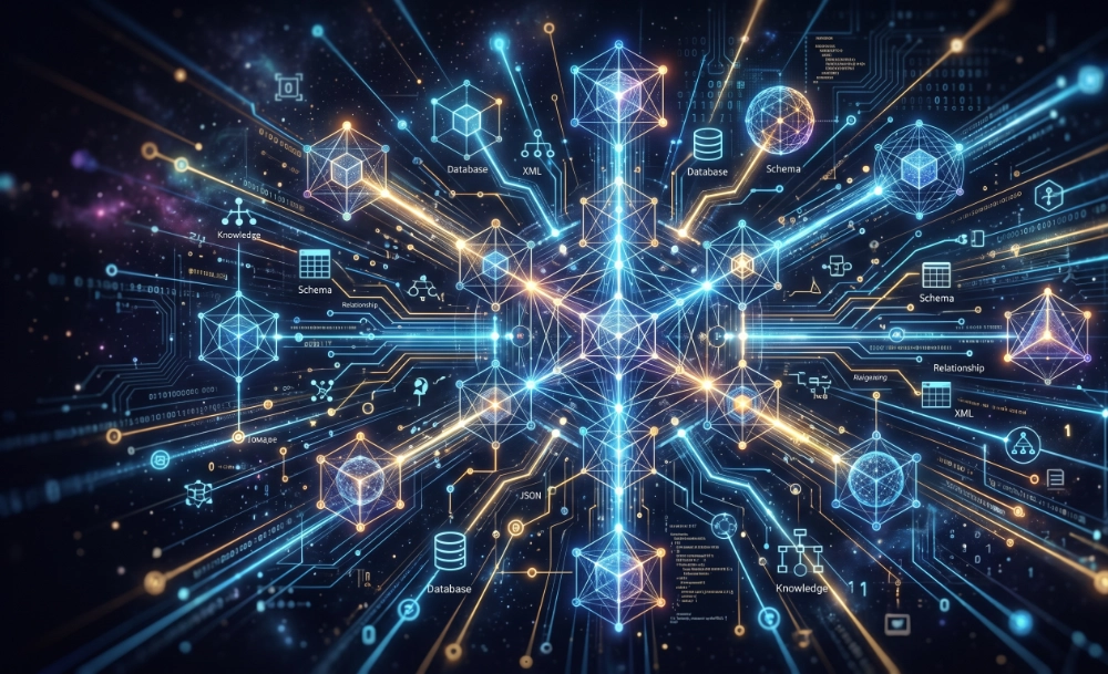 Structured data abstract image