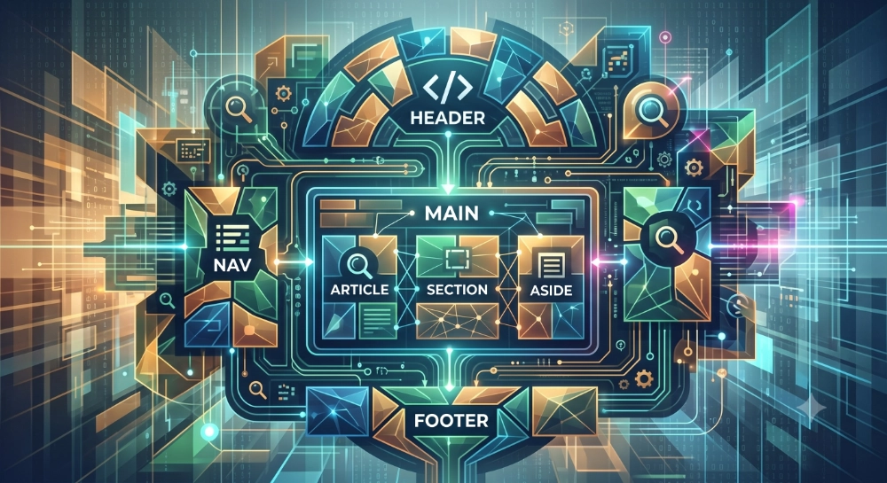 Semantic HTML abstract image