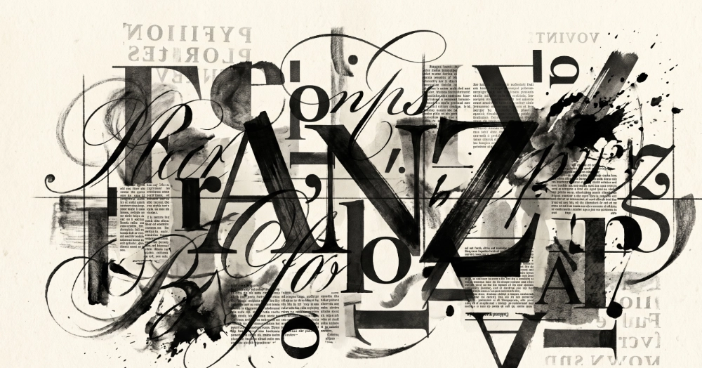 Typography abstract image
