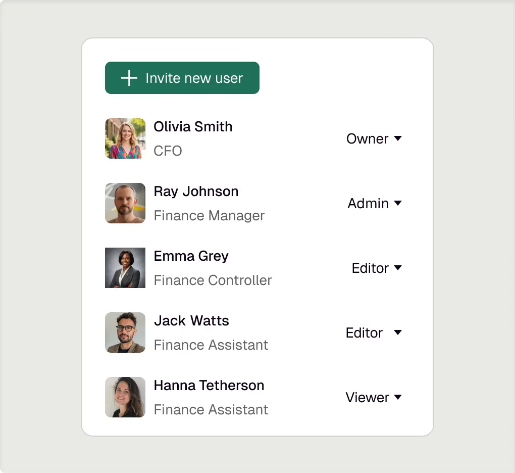 Product screenshot of Float bringing all cash flow data into one place