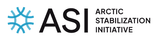 Logo with a blue snowflake design to the left of the letters ASI and text Arctic Stabilization Initiative.