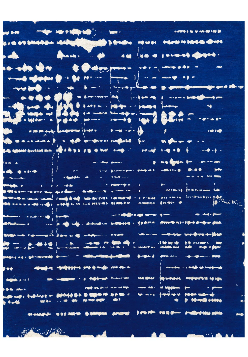 Tapis Percée Bleu, collection Sur le fil