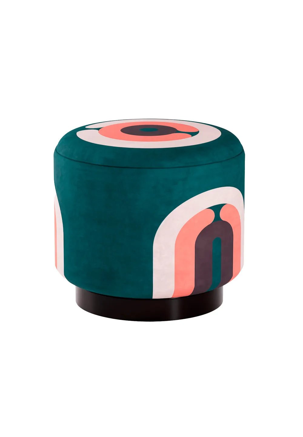 Pouf Minotor Rond de Christian Signorel, collection Minotor, coloris Tourmaline
