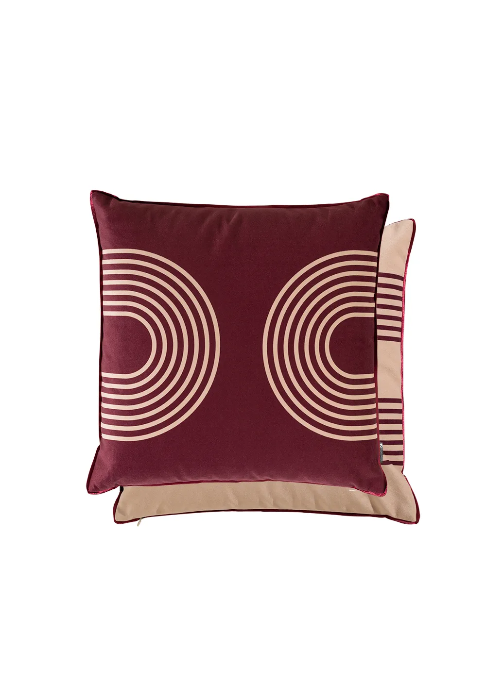 coussin-colisee-carre carmin