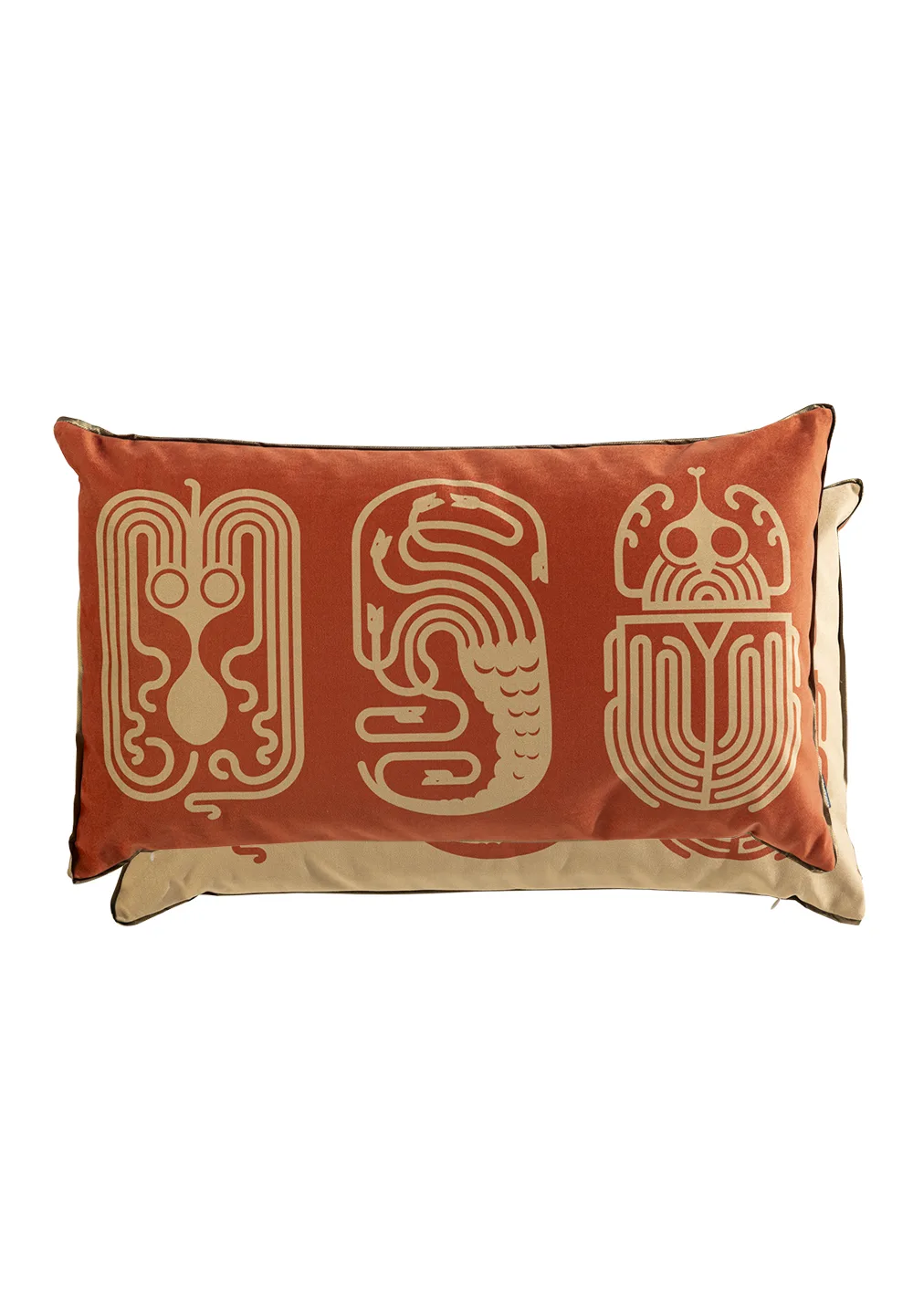 Coussin Tribus, déclinaison Terracotta, par Christian Signorel