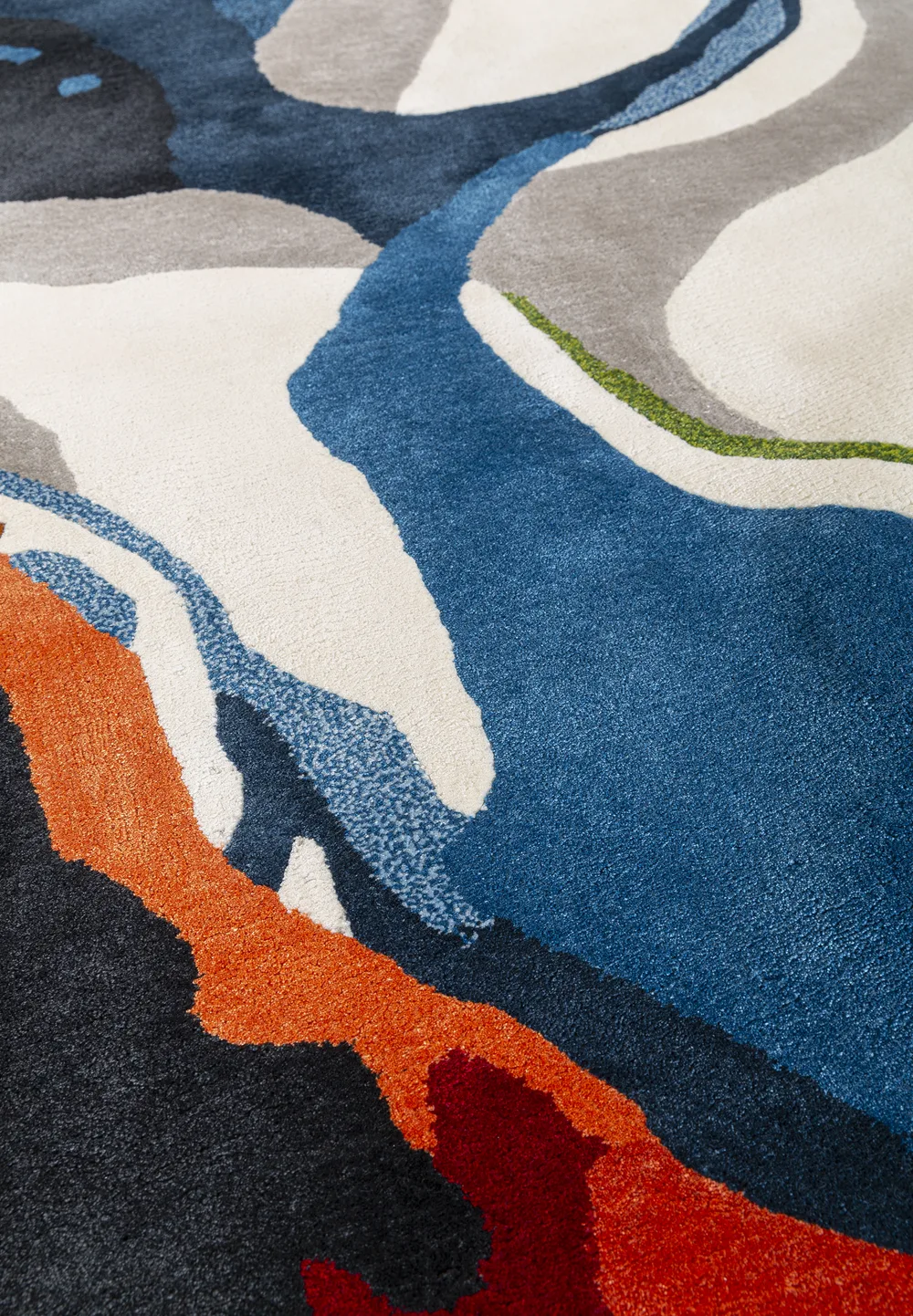 Tapis Colorful, tufté main, collection Paintings de Jean-Paul Espinosa