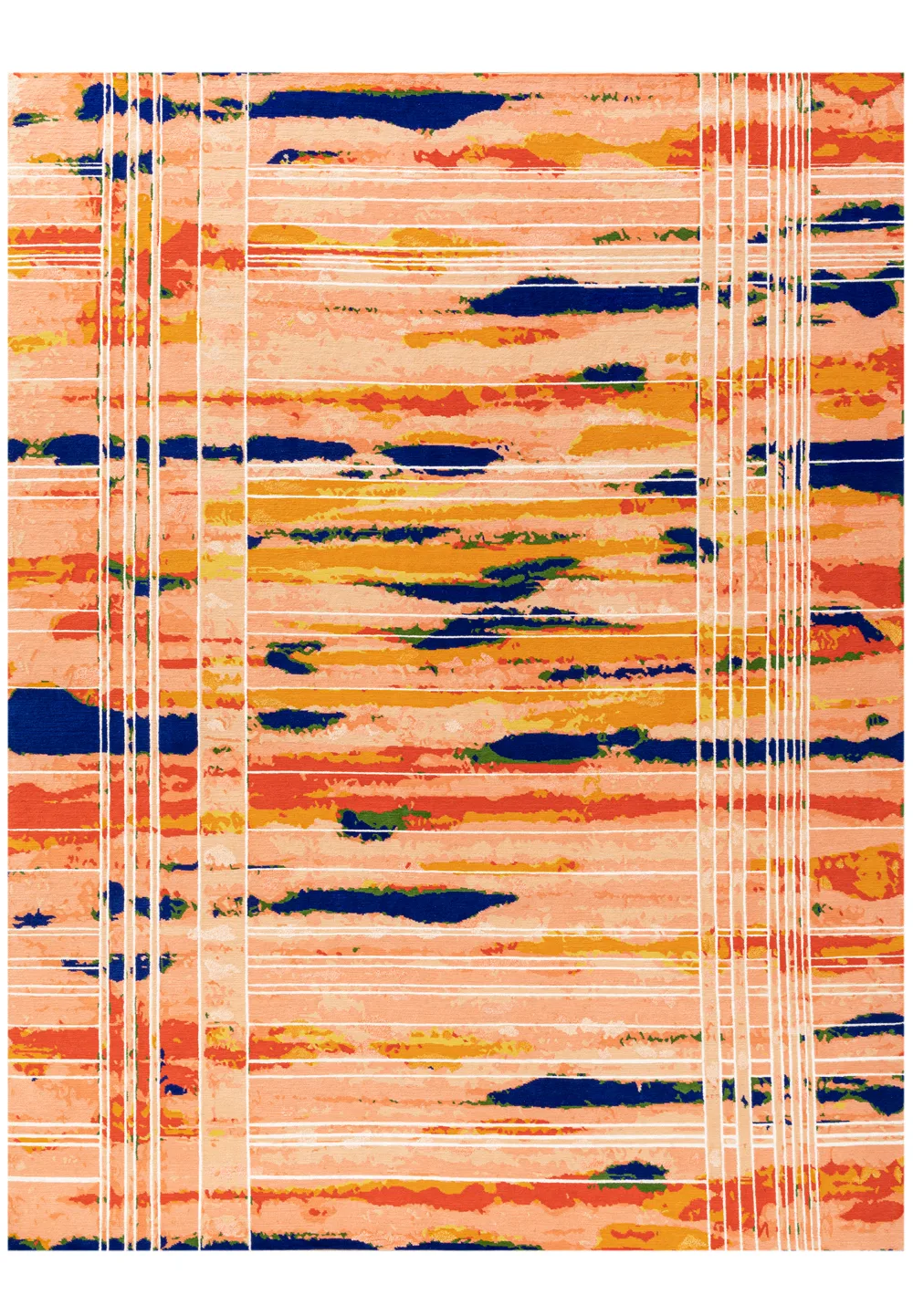 Tapis Ramatuelle de Renaud Allirand, noué main, collection Sur le fil
