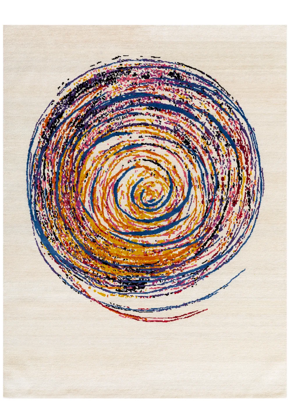Tapis Fusette de Renaud Allirand, noué main, collection Sur le fil
