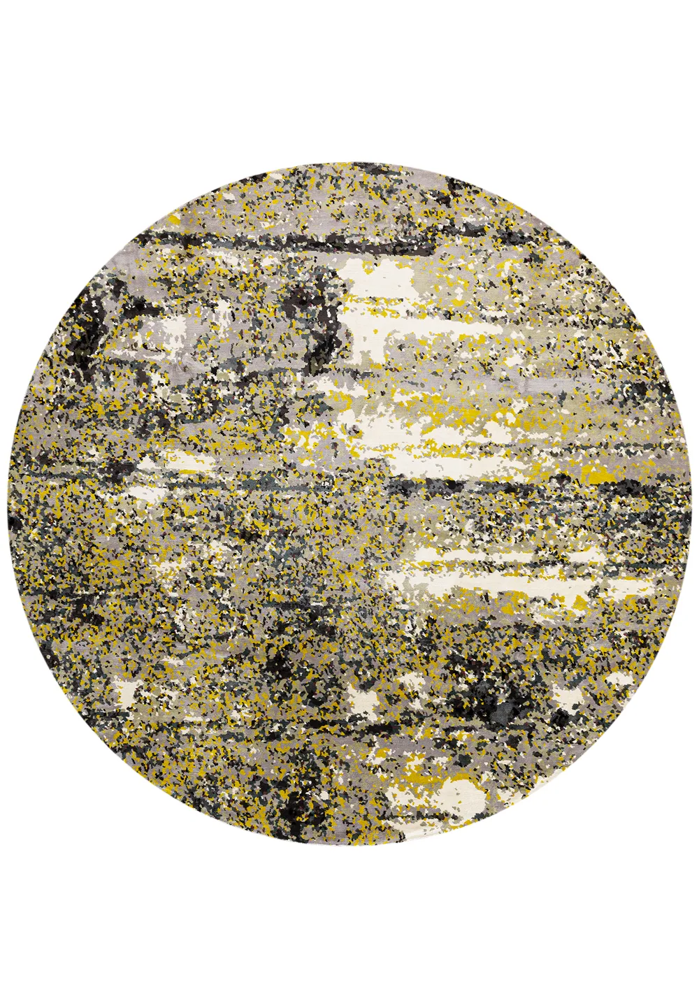 Tapis Bricks Rond par Emmanuel Thibault collection Spatial