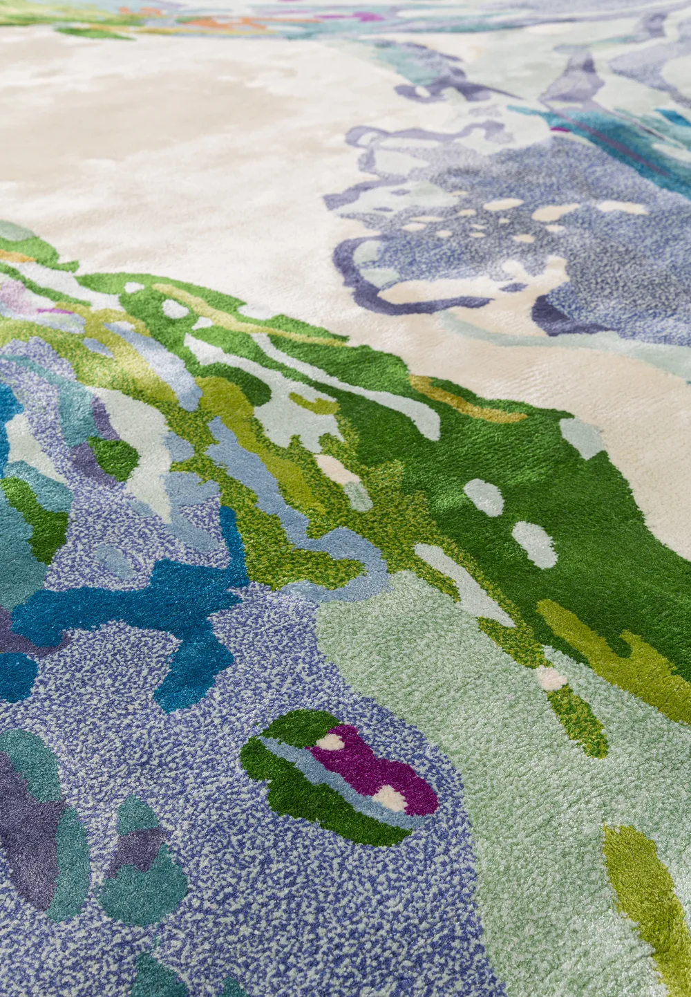 Tapis Everglades, tufté main, collection Paintings de Jean-Paul Espinosa