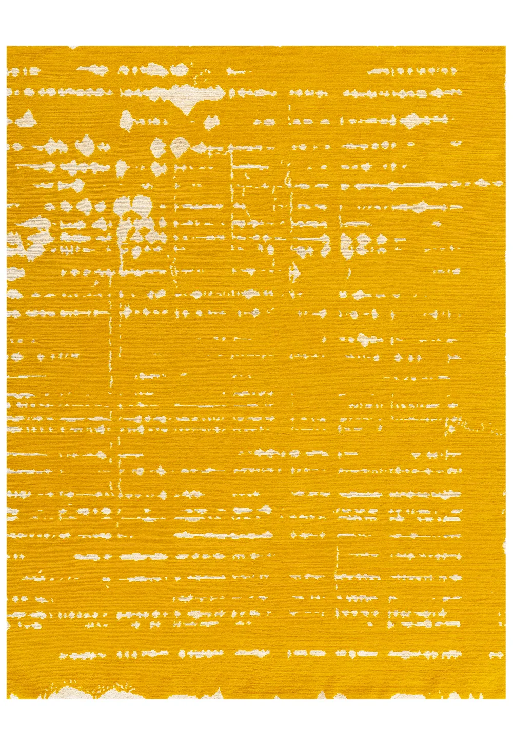 Tapis Percée Jaune, collection Sur le fil