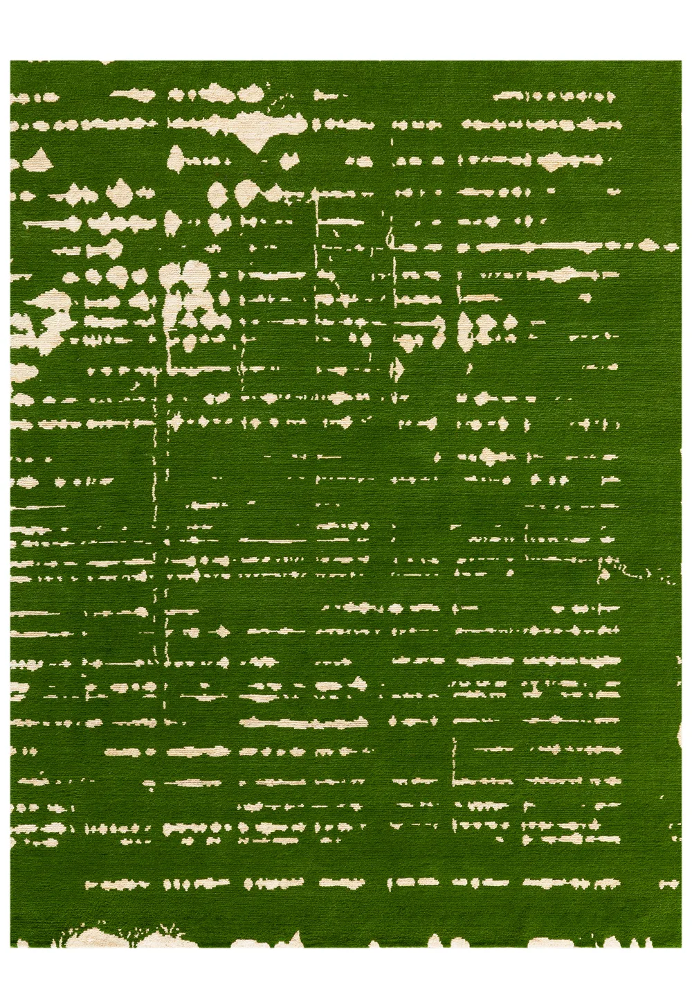 Tapis Percée Vert, collection Sur le fil