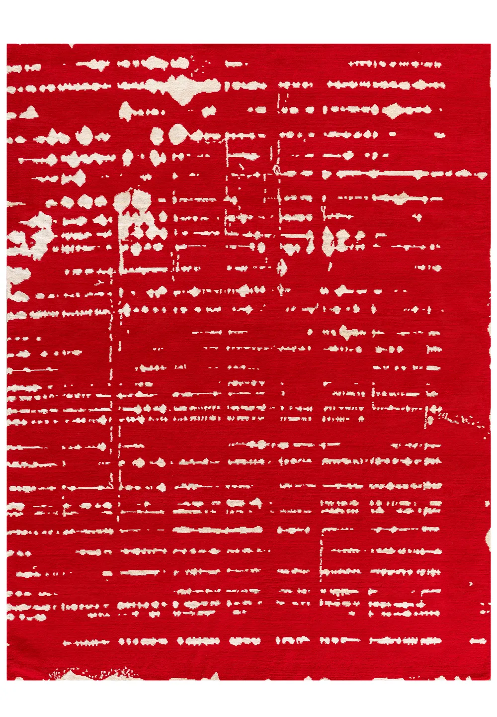 Tapis Percée Rouge, collection Sur le fil
