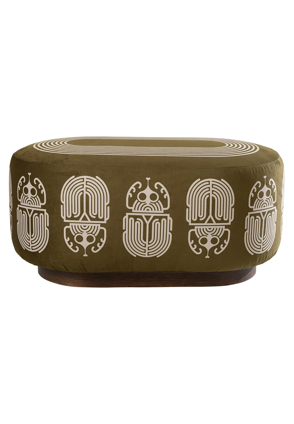 Pouf Scarab Oblong de Christian Signorel, collection Bestiaire, coloris Antique