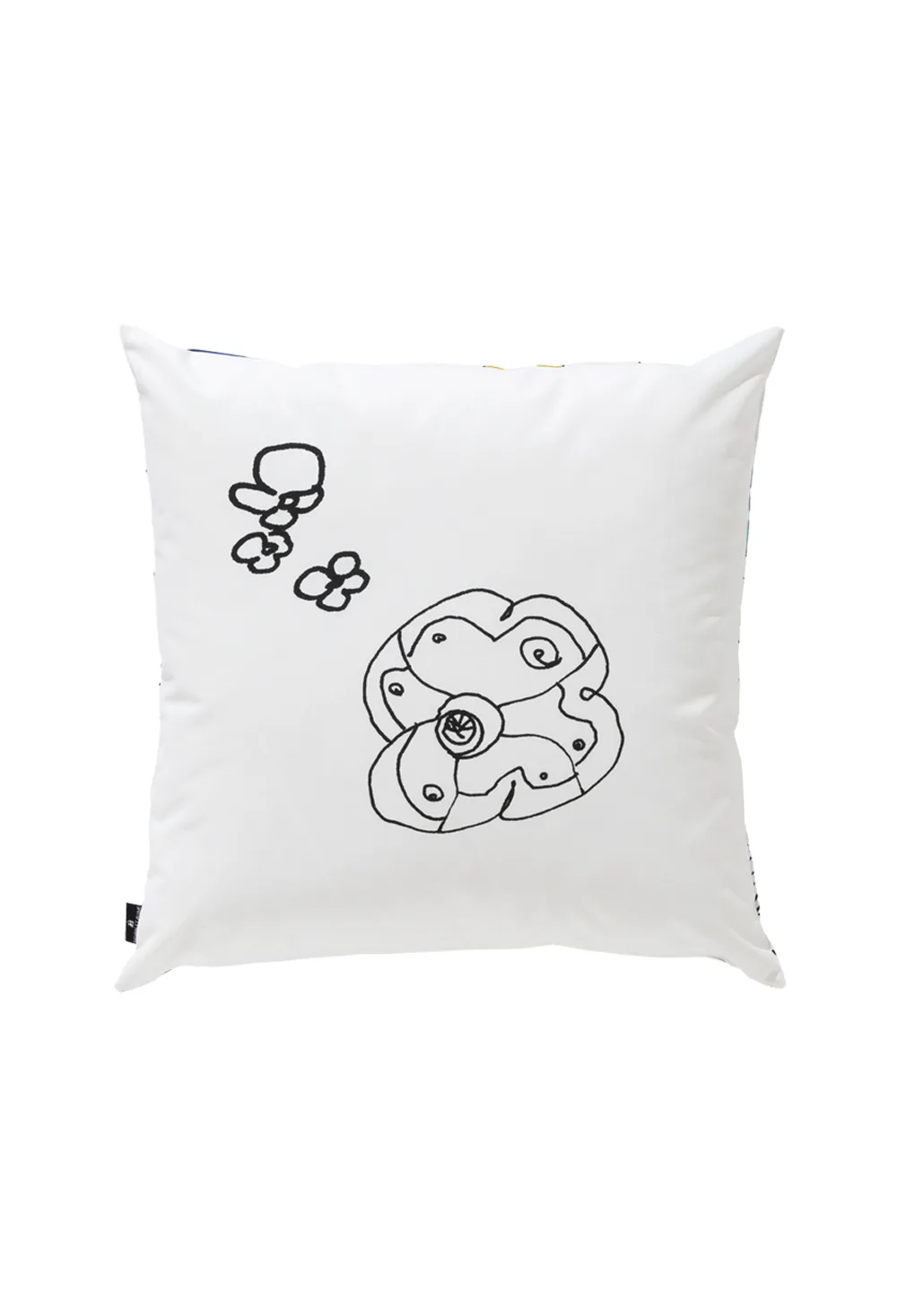 Coussin Forêt de Cristal Carré de Jean-Paul Espinosa, tissu anti-déperlant