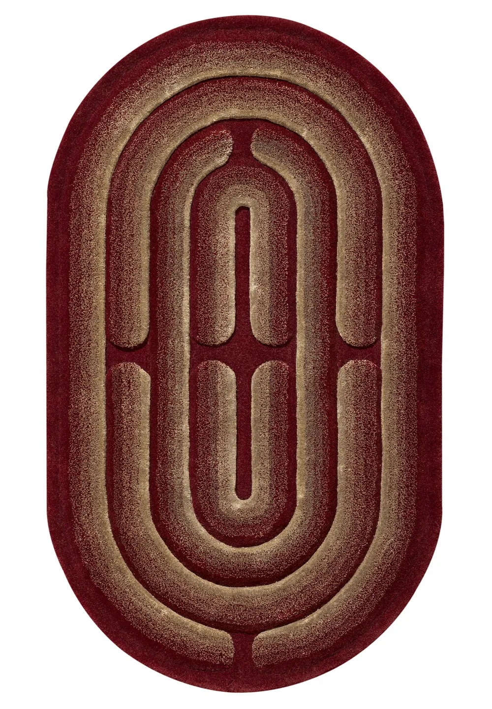 Minotor 2.0 Oblong Levanto, tapis de Christian Signorel, laine et Tencel