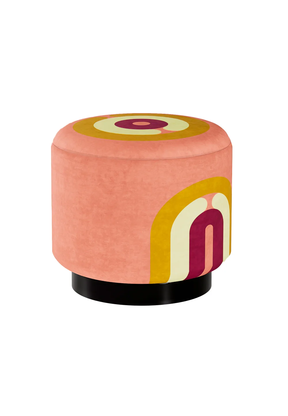 Pouf Minotor Rond de Christian Signorel, collection Minotor, coloris Sienne