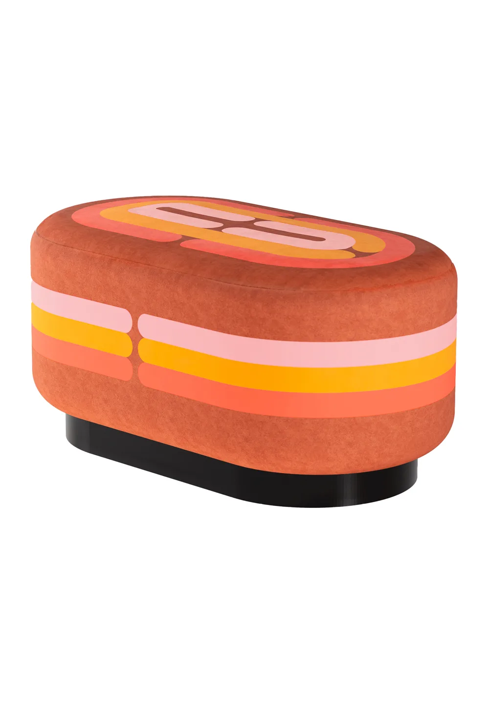 Pouf Minotor Oblong de Christian Signorel, collection Minotor, coloris Cuivre