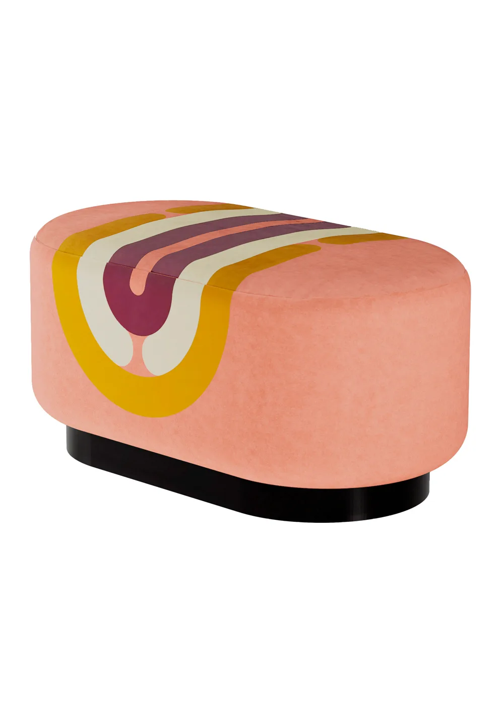 Pouf Minotor Oblong de Christian Signorel, collection Minotor, coloris Sienne