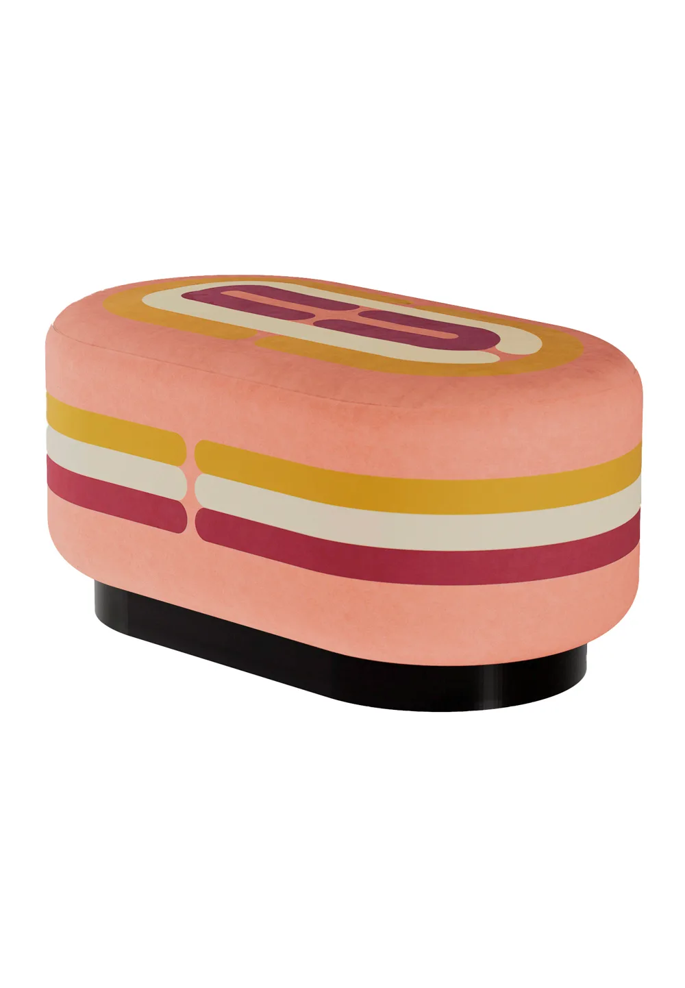Pouf Minotor Oblong de Christian Signorel, collection Minotor, coloris Sienne