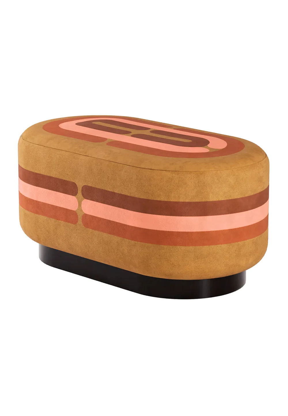 Pouf Minotor Oblong de Christian Signorel, collection Minotor, coloris Ambre