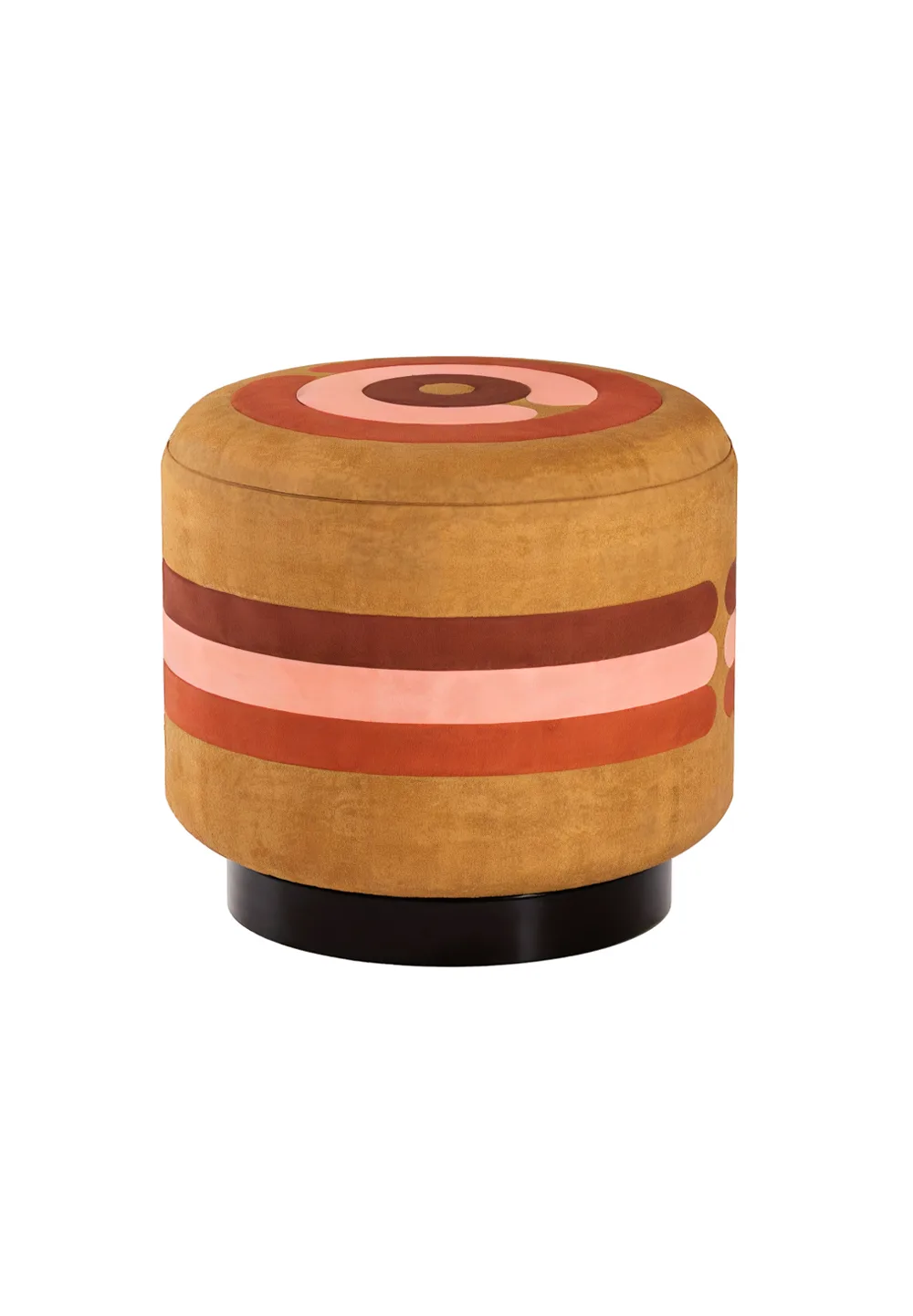 Pouf Minotor Rond de Christian Signorel, collection Minotor, coloris Ambre