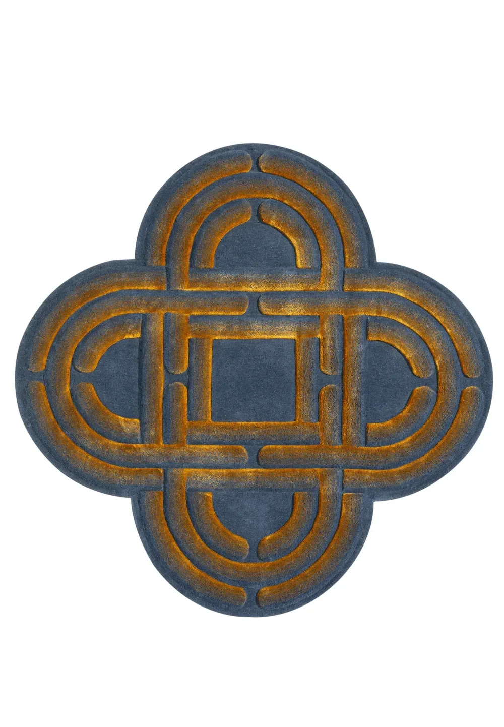 Minotor 2.0 Nef Azurite, tapis de Christian Signorel, laine et Tencel