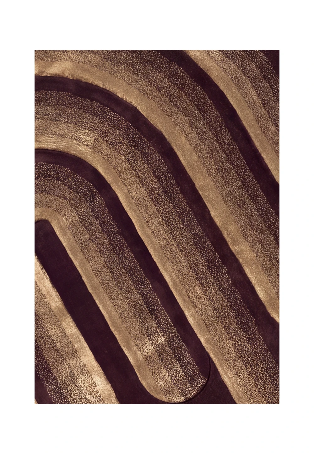 Minotor 2.0 Oblong Emperador, tapis de Christian Signorel, laine et Tencel