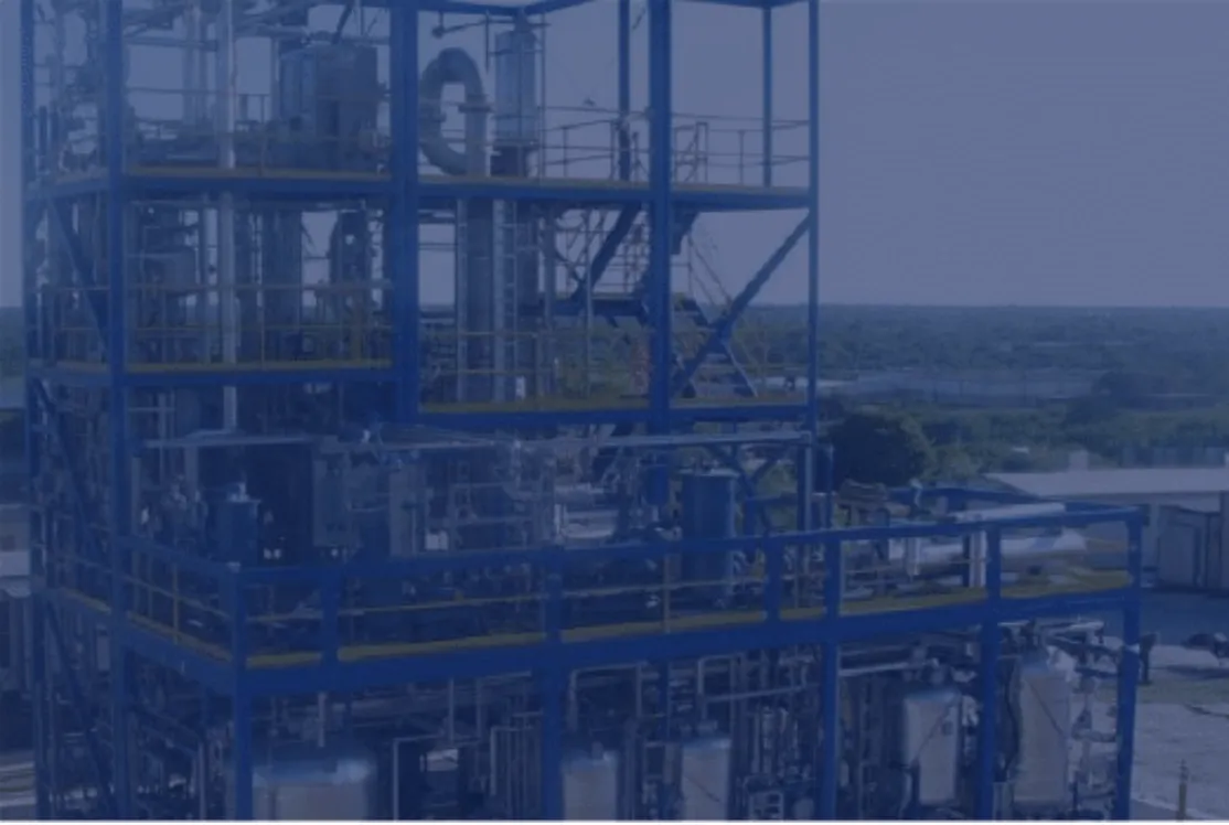 Demonstration plant designed and built by Zeton