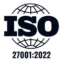 Provet ISO 27001:2022 certification logo with global network wireframe