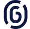 Provet logo with stylized navy blue letter G and curvy design