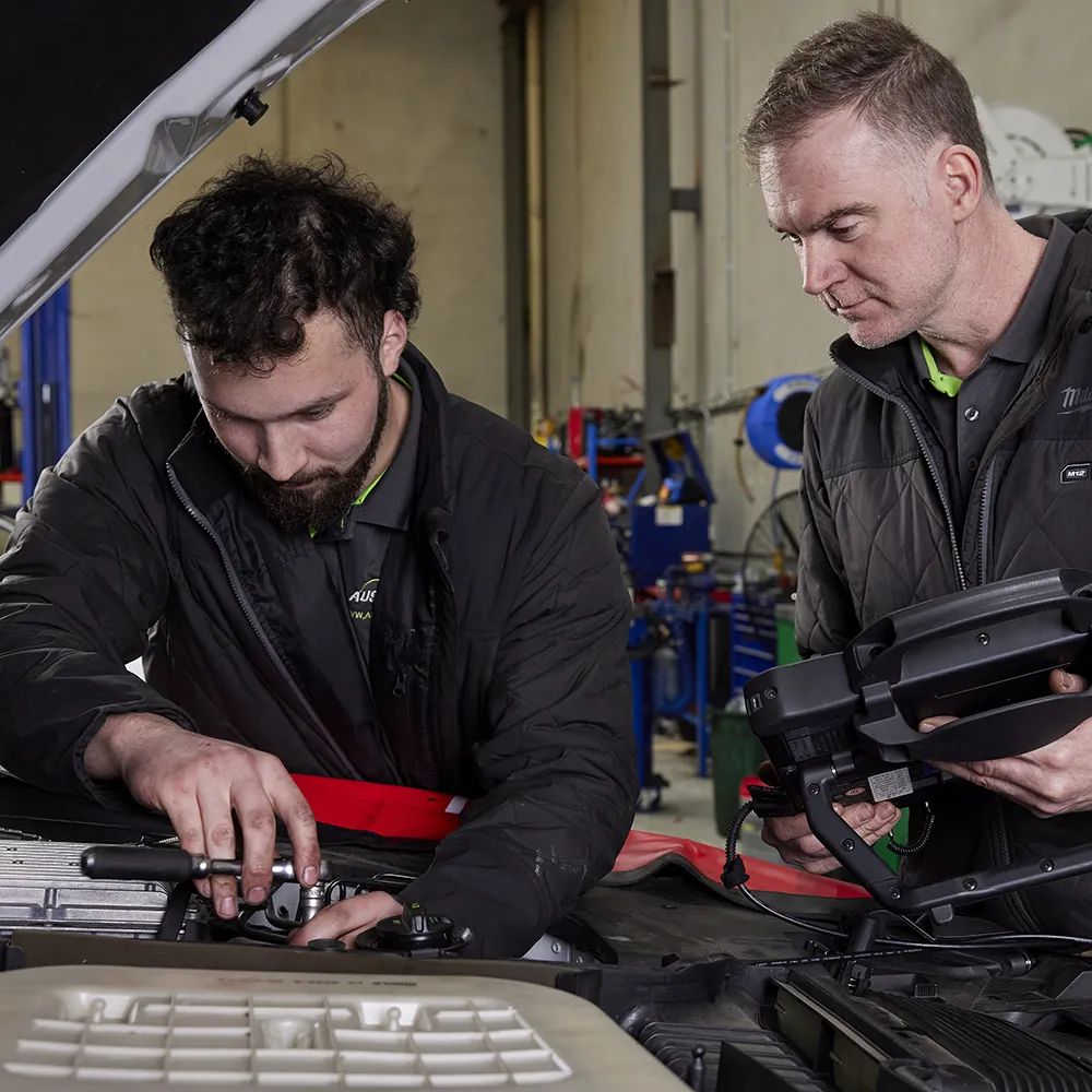 Aussie Tune mechanics working on European car