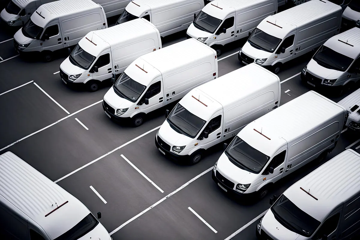 Mercedes Sprinter vans parked at Aussie Tune workshop near Dandenong