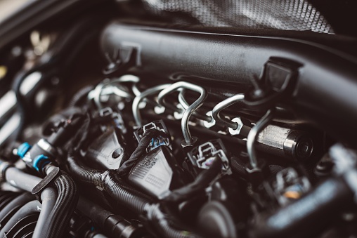 European vehicle engine being repaired in Aussie Tune workshop near Dandenong