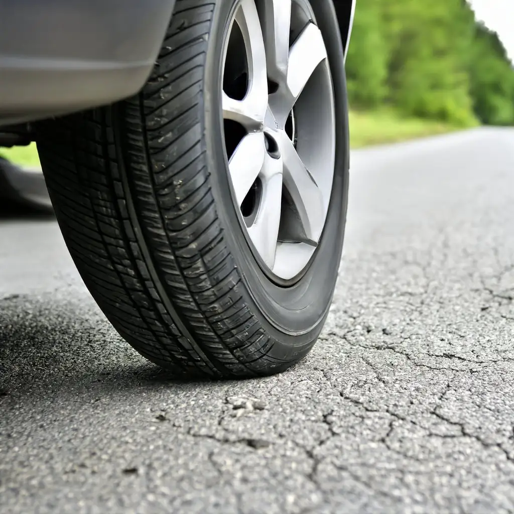 Testing suspension of an European car in Dandenong 