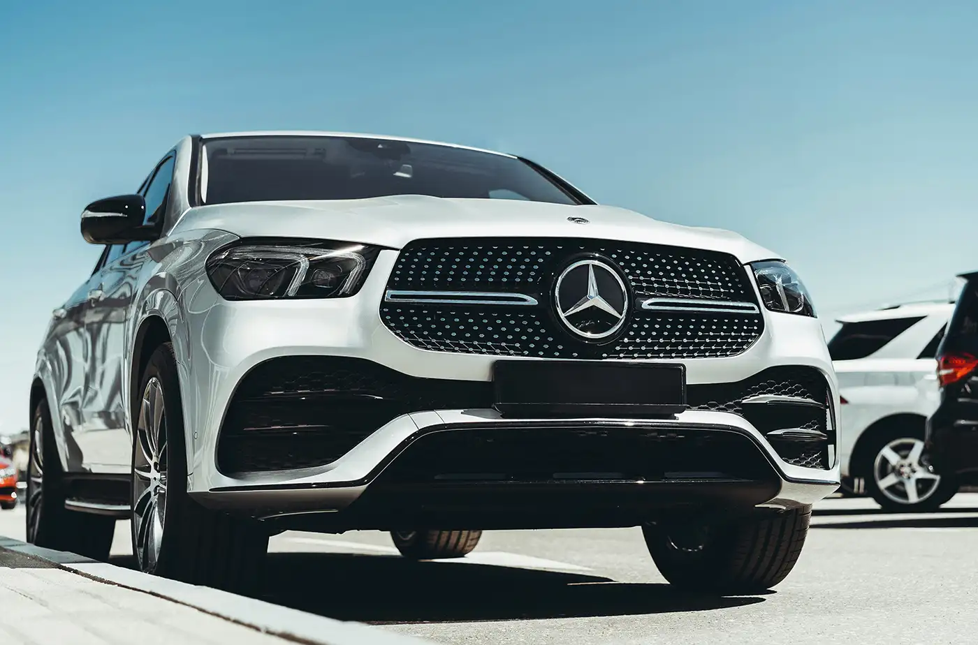 Mercedes AMG SUV after a service and clean