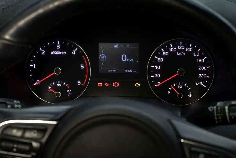European car fuel system warning light
