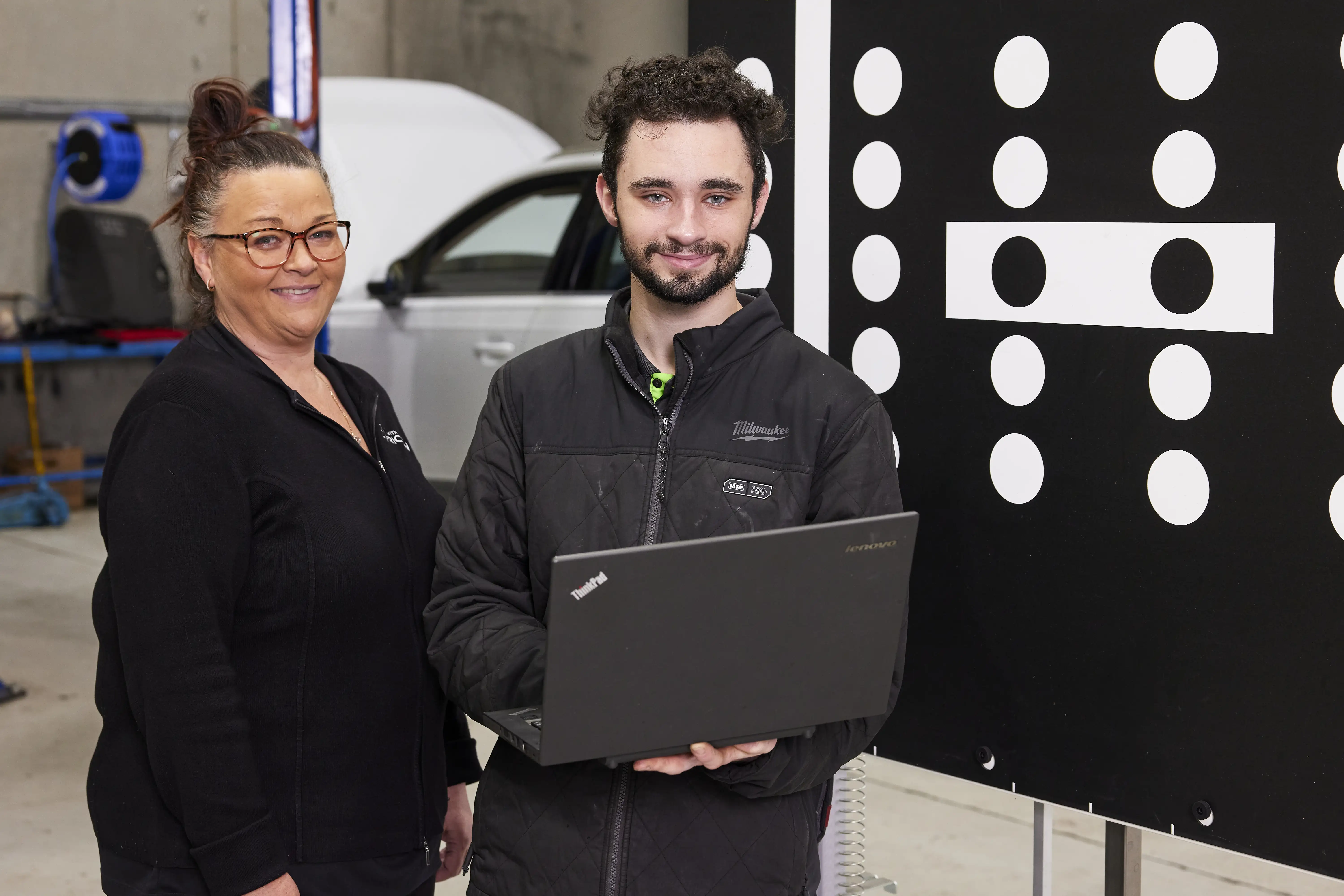 A mechanic fixing a European car at our Dandenong Workshop