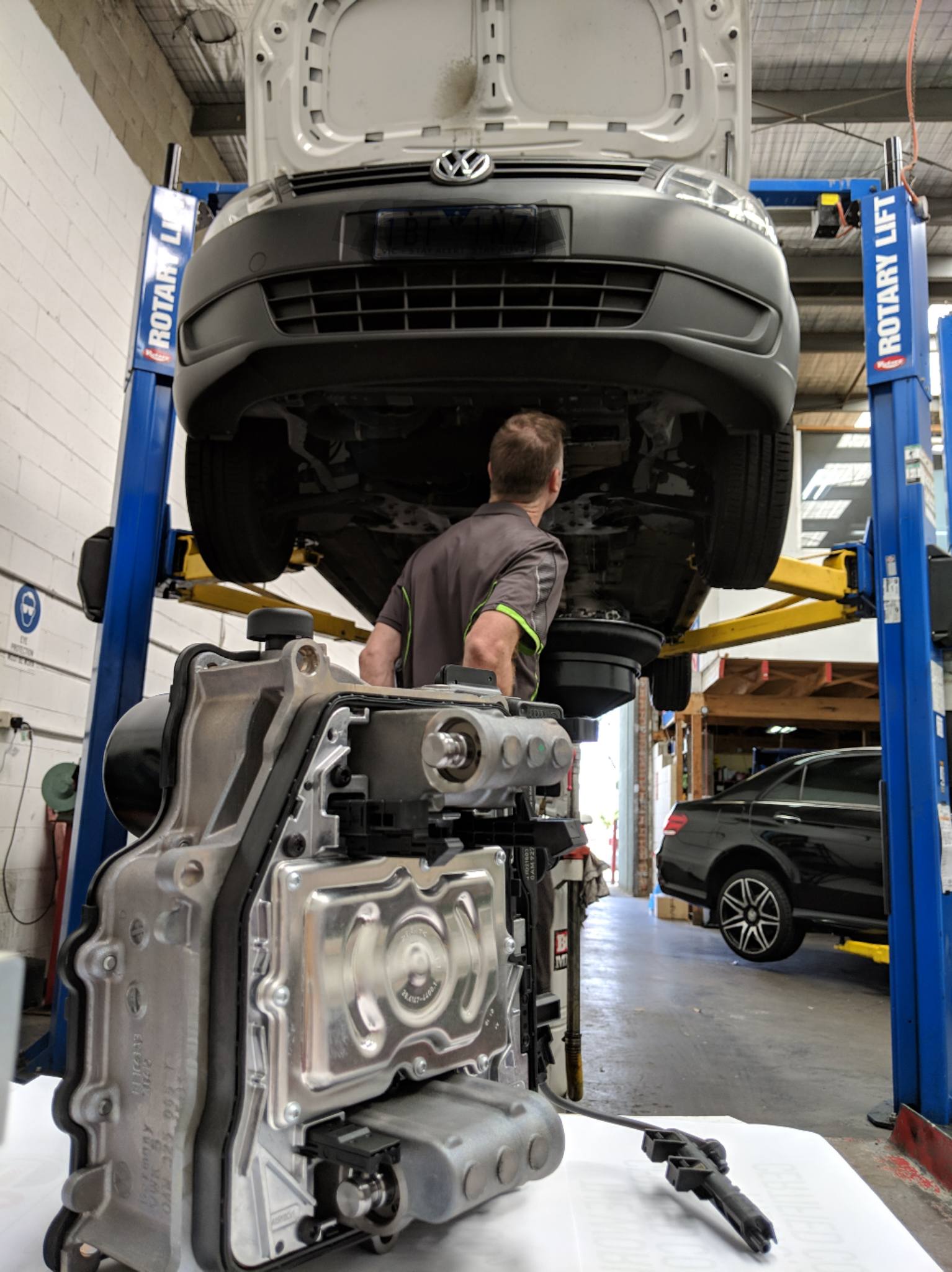 Testing a European vehicle transmission after routine maintenance