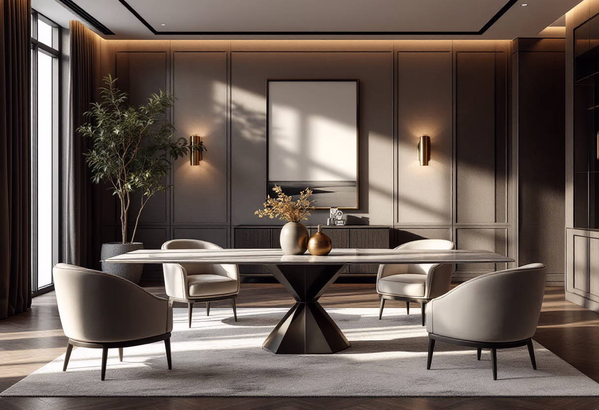[background image] image of an inviting workspace (for an interior design firm)