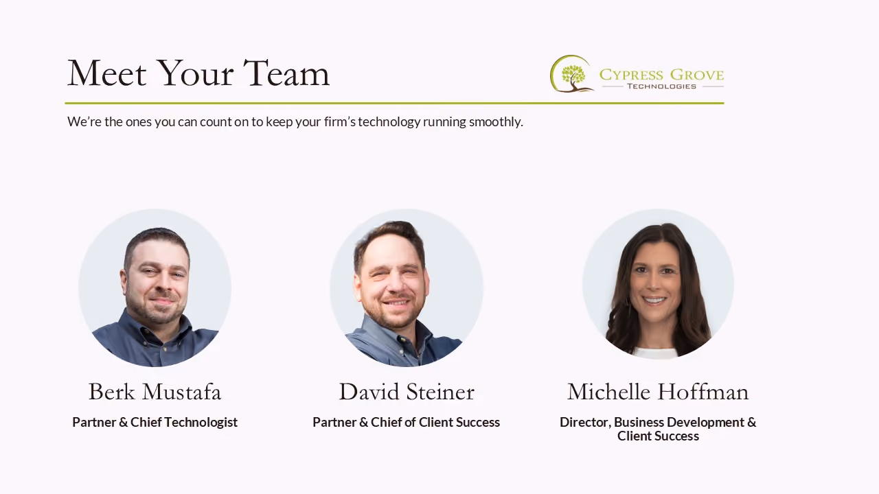 Cypress Grove Technologies