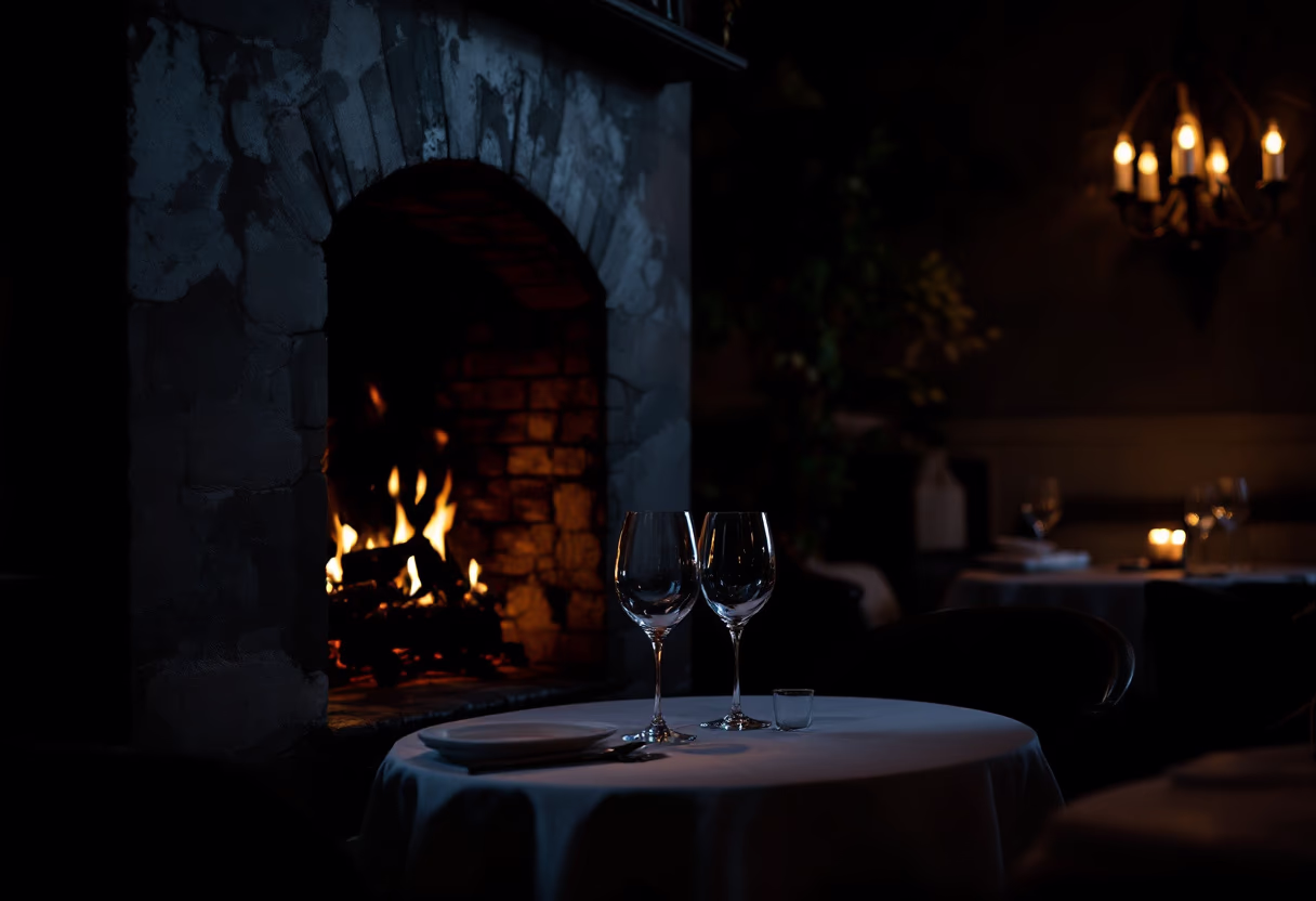 image of cozy restaurant interior (for an italian restaurant)