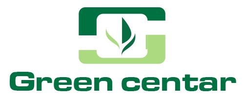 Green Centar logo with stylized G and leaf design above the text.