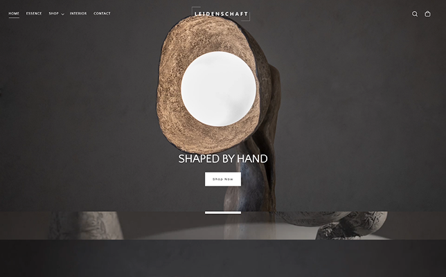 Editorial Shopify Store for a Luxury Concrete Studio