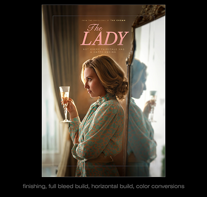 Woman holding a bloody cloth with intense expression, text: The Cleaning Lady, FOX and Hulu logos
