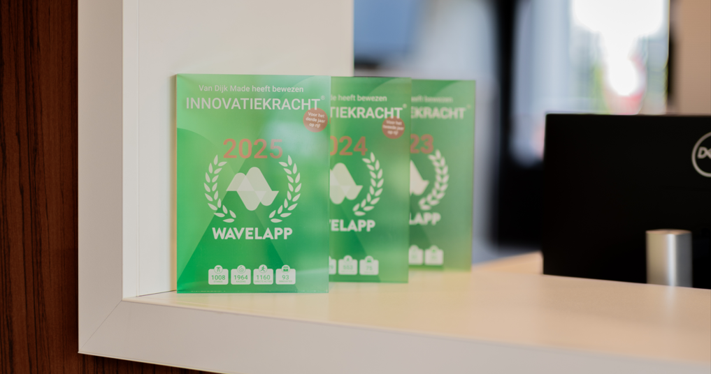 Innovatiekracht award bij Van Dijk Made.