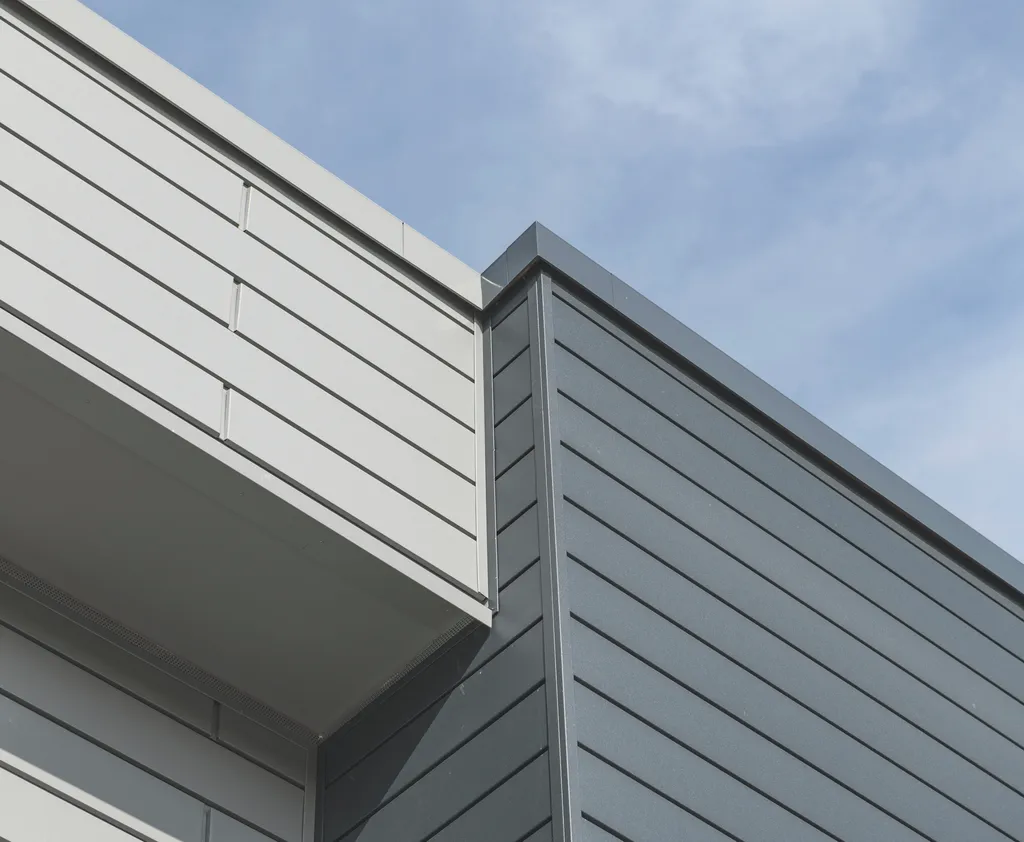 Aluminiumfassade eingangsbereich